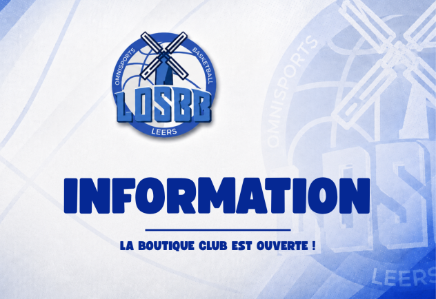 LA BOUTIQUE CLUB EST OUVERTE !